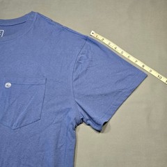 rue21 Blue Boxy Tee Shirt NEW Straight Hem Short Sleeves Crew Neck Men’s Size L