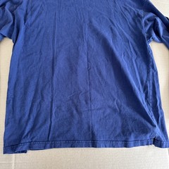 Gulf Traders Mens XL Navy Blue Mock Neck Long Sleeve 100% Cotton Shirt 90s