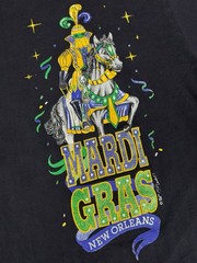Vintage Mardi Gras T-Shirt Single Stitch Men’s XL Double Sided 90’s Sof Tee Tag