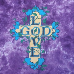 Vintage 90s God Love Shirt Single Stitch Large 1 John 4:10 Jesus Tee Tie Dye Y2K