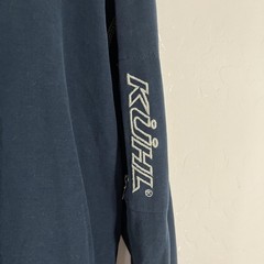 Kuhl Shirt Mens XL Blue Wildfibre Long Sleeve Crewneck Tagless Tee Casual