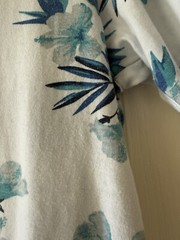 tropical Blue flowers Medium Short Sleeve shirt Ricky Singh Cactus Man