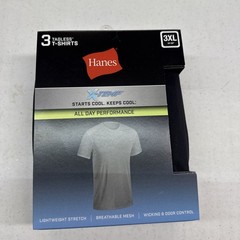 3XL Hanes Men 3 Pack Tagless X-Temp All day Performance T-Shirts NIP