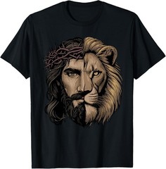 Jesus Shirt Christian Inspiration Jesus Lion of Judah T-Shirt