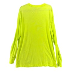 Dickies Mens Neon Work Shirt XLT Traffic Neon Cooling Durable Outdoor Safety