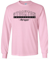 Stockton California State T-Shirt Long Sleeve Graphic Tees Unisex Apparel