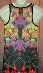 MENS NEFF MYSTIKAT TANK TOP T-SHIRT SIZE S