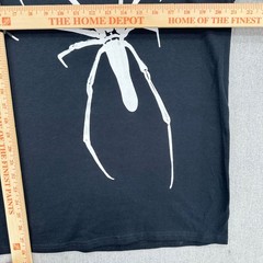 Spider Graphic T-Shirt Mens Medium Black Gildan Heavy Cotton Short Sleeve Tee
