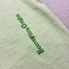Nike Sportswear World Tour Shirt Men’s Large Green Glow In The Dark Puff Print