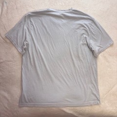 BUCK MASON Slub Classic Tee Men XL Blue Gray Straight Hem Cotton