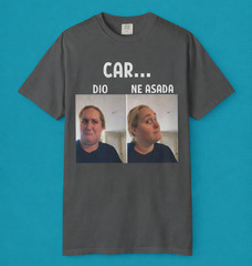 Cardio vs Carne Asada T-shirt | Two Panel Contrasting Reaction Meme | Latino