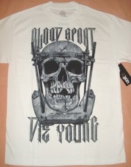 NEW UNIT RIDERS BLOODSPORT white or black MEN TEE T SHIRT RMX MED or LARGE #32