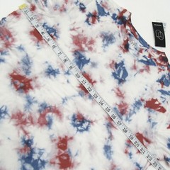 Original Use Mens Size M Crewneck Long Sleeve T-Shirt Tie Dye Red Ribbon