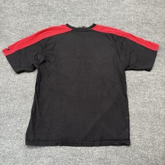 Vintage Avirex T Shirt Mens Medium Black Red 3D Script Logo Hip Hop Grunge Y2K