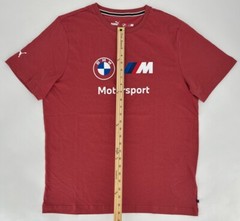 Puma T-Shirt Mens Large Red BMW MMS Motorsport ESS Logo Racing Tee Y2K 621314 10