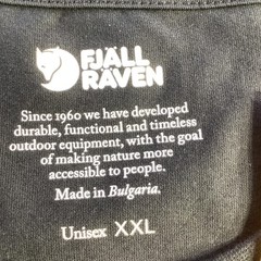 Fjallraven Kanken T-shirt Boston Black Organic Cotton Tee Unisex Size XXL NWT