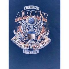 U.S. Army Veteran Proud to Have Served T-Shirt Men’s Size XL Black Short Sleeve