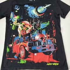 Juice Wrld x Vlone Shirt Men S Cosmic Racer Galaxy Print Double Sided Crewneck