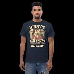 Jenny’s Bail Bonds 867-5309 Vintage Graphic Tee 5xl, 4xl, 3xl, 2xl, XL, L, M, S