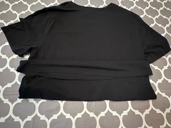 GUCCI Classic Logo black Cotton T Shirt Unisex Size Large