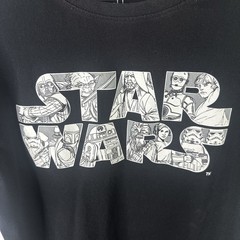 Mens C-life Group sz. L Black STARS WARS Graphic Tee STAINS DISCOUNT