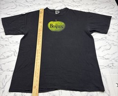 VTG 2008 The Beatles Apple Records Faded Green Apple Black Band Promo T-Shirt XL