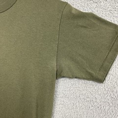 VTG Soffe T Shirt Tag M 17.5” PTP Single Stitch Sleeve Army Green Olive Military