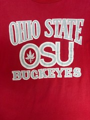 Ohio State Buckeyes Vintage 90s Starter Red T-Shirt Tee Size Large