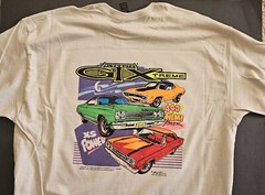 1968-69 Plymouth GTX Men’s Ice Gray 100% Cotton T-shirt. See Pics.