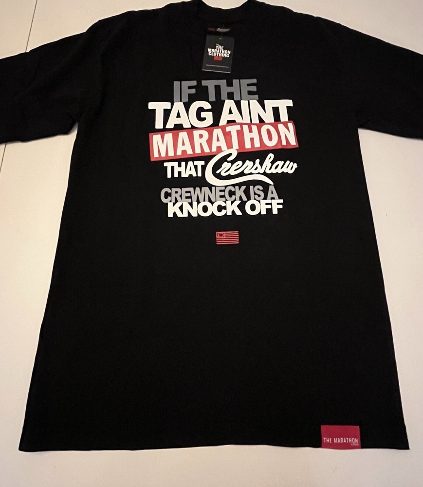 The Marathon Clothing Nipsey Hussle Tshirt Run A Lap Size Small New With Tag