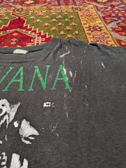 NIRVANA 90s Vintage Rock Band T Shirt Large Authentic Collectible Item