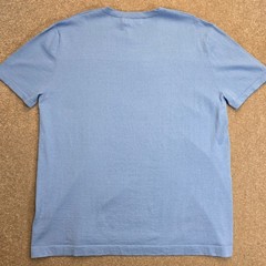 Collars and Co Men’s Lucca Luxury Touch Soft Cotton Silk T-Shirt Size 2XL Blue