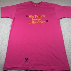 Vintage Fruit of the Loom Shirt Adult Extra Large Pink Made in USA Humor Mens
