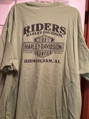 Harley Davidson Green Birmingham AL Tasmanian Devil Xmas T-Shirt Size 3X EUC