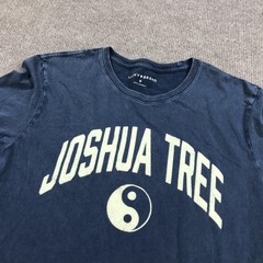 Lucky Brand Shirt Mens Medium Blue Joshua Tree Yin Yang Graphic Tee Tagless