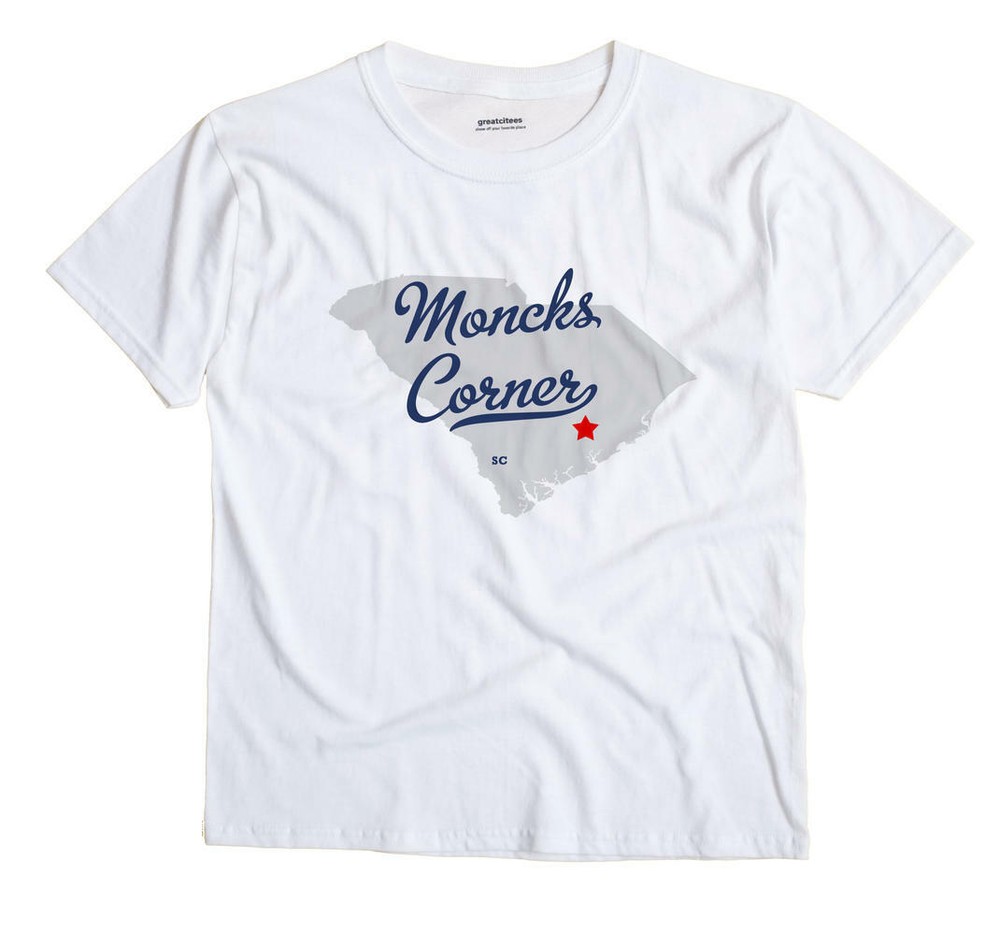 Moncks Corner South Carolina SC T-Shirt MAP