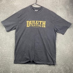 Duluth Trading Company Longtail T Men L Short Sleeve Graphic T Shirt Gray Cotton