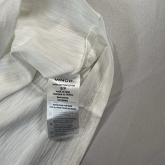 Vince Slub Cotton V-neck Designer T-Shirt Size Small NWT $65