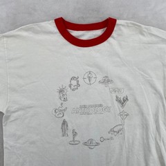John Carpenter Anthology Movie Themes Promo T-Shirt Mens White Red Ringer Tee