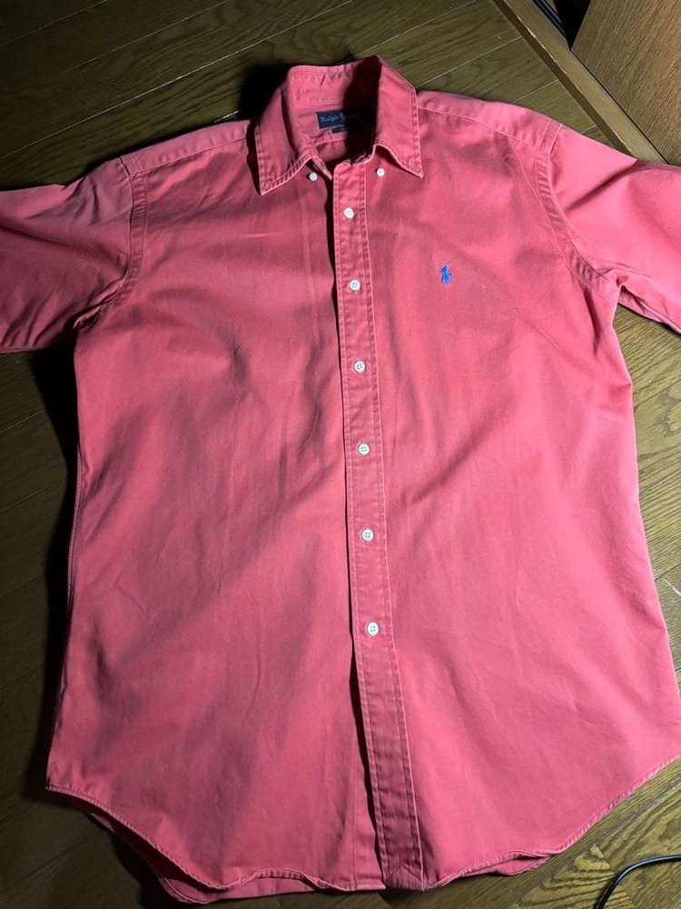 Ralph Lauren BLAKE Pink Short Sleeve Button-Down Shirt Used For 14Y+ Japan