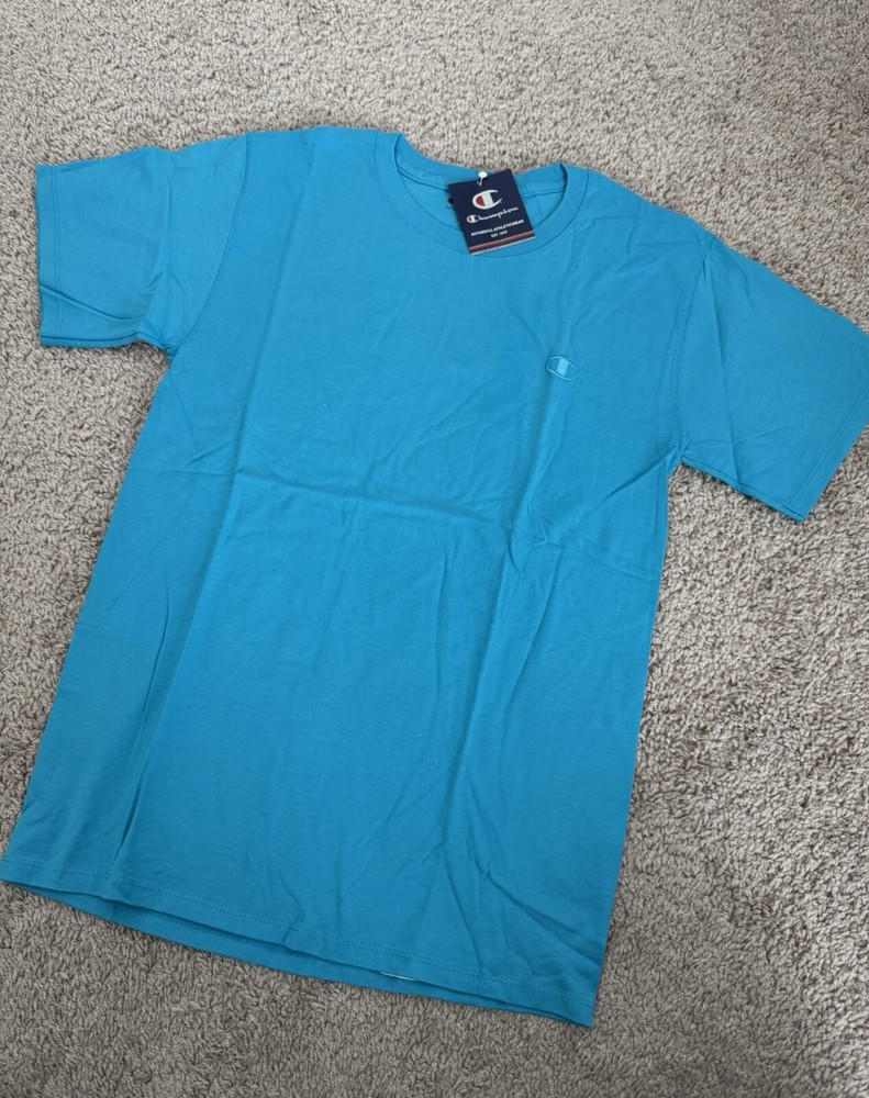 NWT Champion Classic Jersey T-Shirt Men’s SS Crewneck Tee TIDAL WAVES Sz L