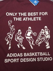 NEW Adidas Originals Basketball Design Studio T-Shirt Men’s Size XL Shadow Red