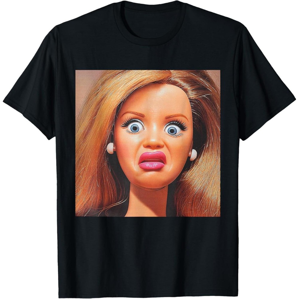 Funny Disgusting Doll face Meme Viral spread Hilarious Sarcastic Gift Y2K Shirt