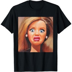 Funny Disgusting Doll face Meme Viral spread Hilarious Sarcastic Gift Y2K Shirt