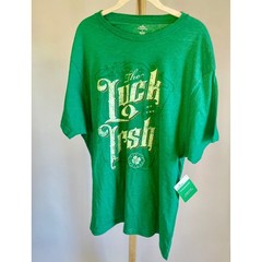 Way to Celebrate Mens St Patricks Day Luck of the Irish Green Graphic Tee XL NEW