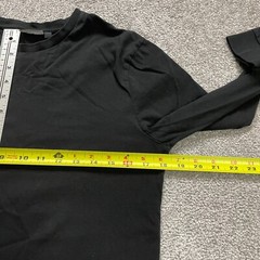 Asos Basic Crew Neck T-Shirt Mens Small Black Crew Neck Long Sleeve Cotton Tee