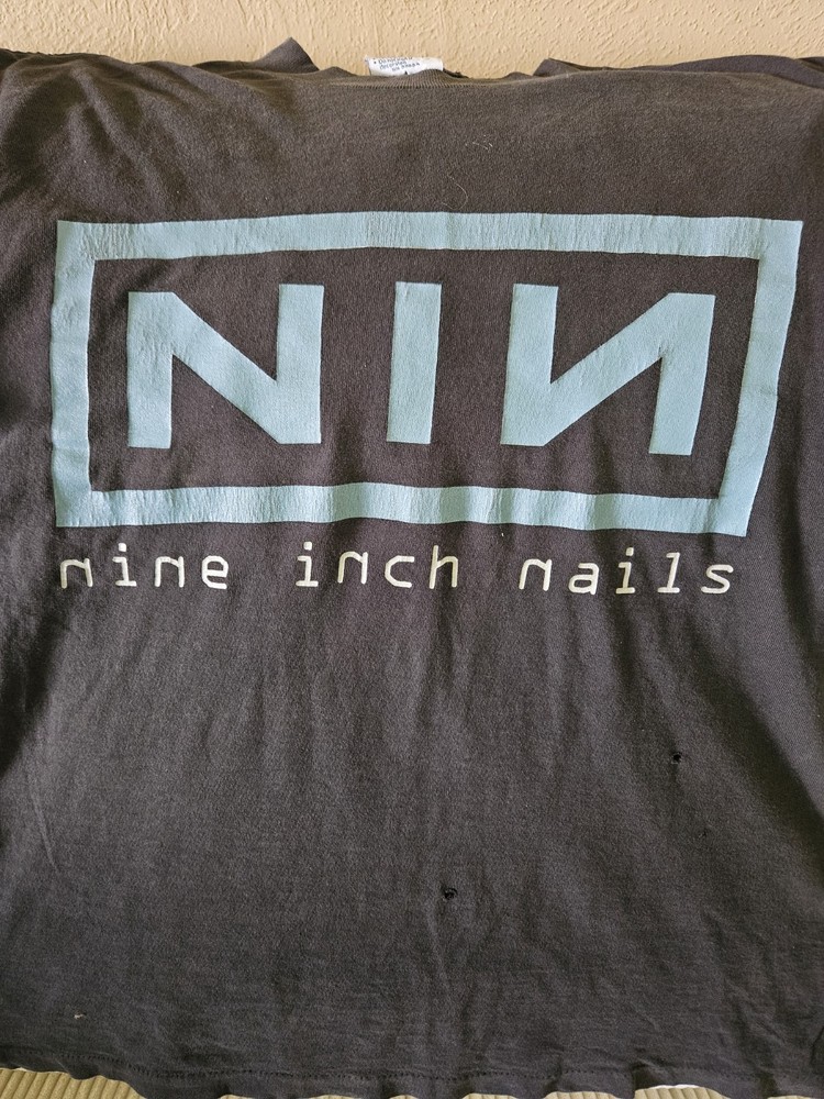 Vintage Nine Inch Nails T Shirt – Size Large Nothing 96/97 Trent Reznor NIN