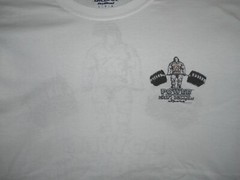 NEW POWER LIFTING : “DTG” PRINT On 100% COTTON WHITE T-SHIRT SIZE 3XX
