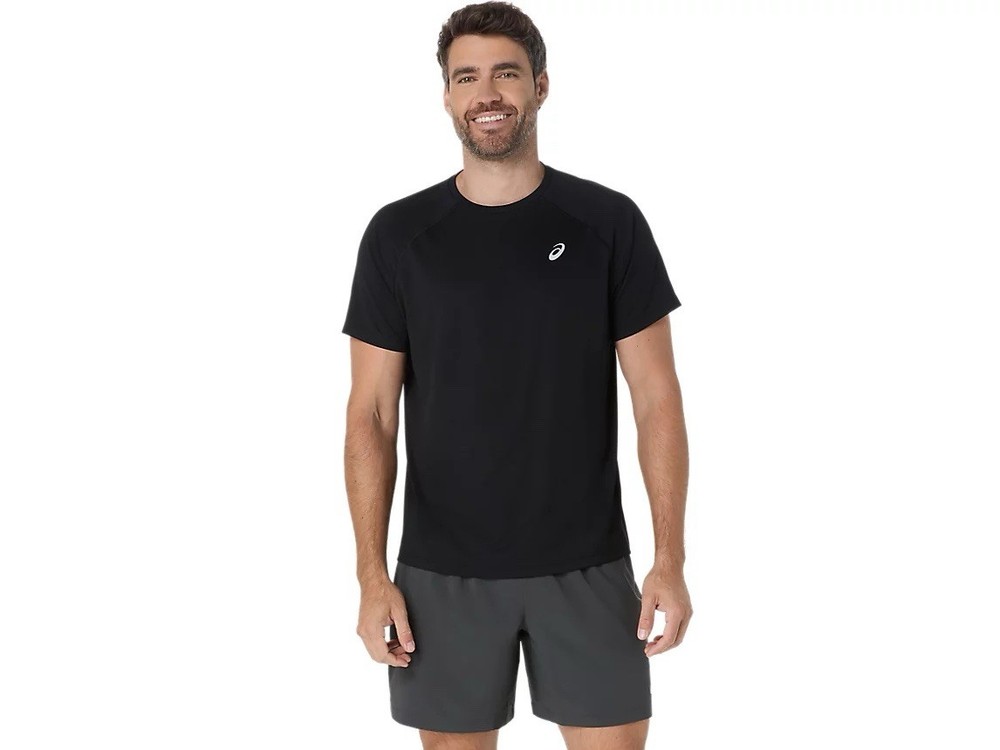 Asics Men’s SPORT RUN TOP 400 – Black – Large – Running / Sport RRP £25