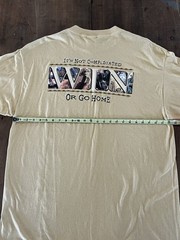 Vintage Wrangler T Shirt Mens 2XL Mustard Yellow WIN Double Sided Tee USA
